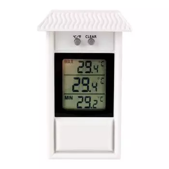 -20~ 50 Внутренний наружный Макс Мин для домашнего сада теплицы ЖК-электронный термометр датчик погоды цифровой дисплей экран White