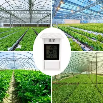 -20~ 50 Внутренний наружный Макс Мин для домашнего сада теплицы ЖК-электронный термометр датчик погоды цифровой дисплей экран Black