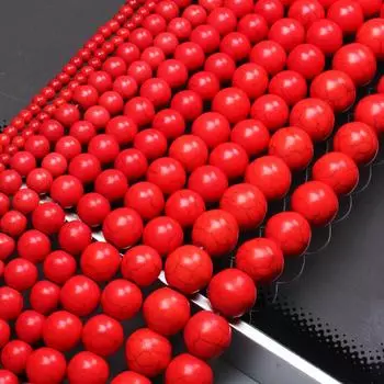 20-60 шт. 4-14 мм красный натуральный камень бирюза свободные бусины для изготовления ювелирных изделий DIY ожерелье браслет модный материал аксессуары из бисера 4mm 60pcs