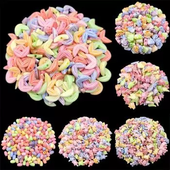 20-80 шт., рыбка, золотая рыбка, черепаха, трава, слон, красочные поделки своими руками, свободные бусины для изготовления ювелирных изделий 5# 20Pcs 8*11mm