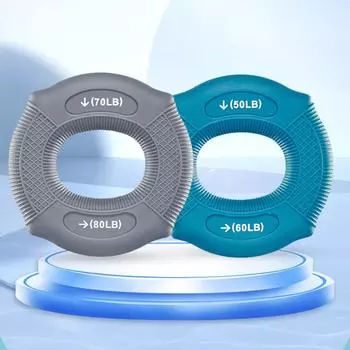 20-80LB Hand Muscle Strengthener Silicone Hand Grip Ring Home Exercise темно-синий