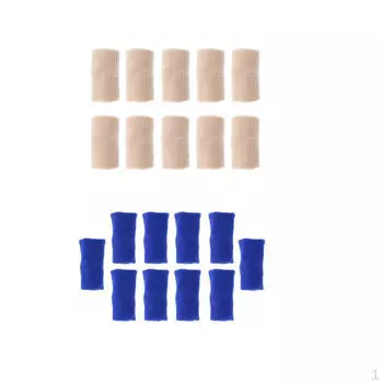 20 эластичных нарукавников для пальцев, поддерживающих дышащий бейсбольный мяч