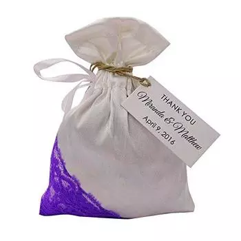 20 атласных и сетчатых подарочных мешочков с завязками, маленькие сувенирные пакеты для свадебной вечеринки в деревенском стиле с персонализированной бумагой 4 X 6.5 коричневый