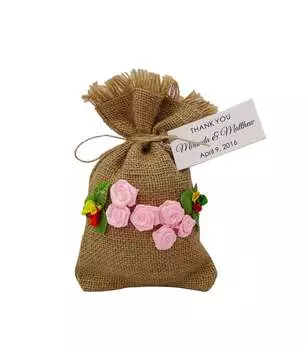 20 атласных подарочных мешочков на завязках, маленькие сувенирные пакеты для свадебной вечеринки в деревенском стиле с персонализированной бумагой 20 Bags малиновый