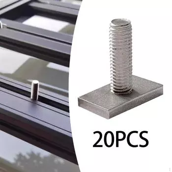 20 болтов с Т-образным пазом прямоугольной формы для багажника на крышу вагона-перевозчика M8x16mm