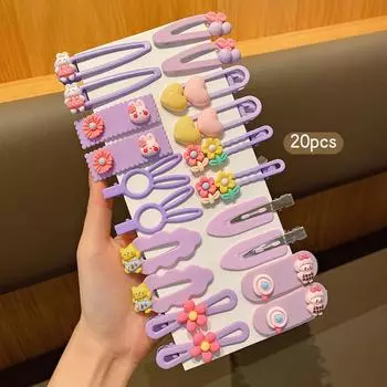 20 cute cartoon hair clips with a sweet and charming style, suitable for daily use as hair accessories