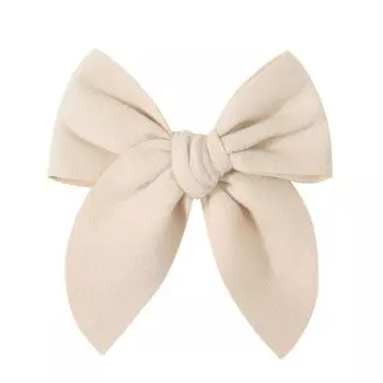 20 цветов 5-дюймовый однотонный хлопковый бант с безопасной заколкой для волос для девочки Банты для волос Ручной работы Бантик Заколка для волос Головной убор Детские аксессуары для волос