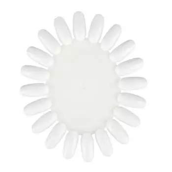 20 цветов для дизайна ногтей, акриловые накладные наконечники, круглая форма для колес, инструмент для отображения «сделай сам» Clear