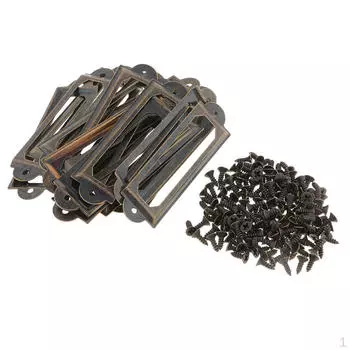 20 держателей для карточек с винтажным индексом, держатель для этикеток/ bronze