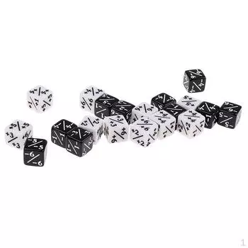 20 дробных штампов, шестигранные D6 для детей, изучение чисел