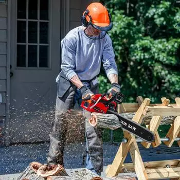 20-дюймовая бензиновая цепная пила 58CC 2-тактная бензиновая цепная пила ручная аккумуляторная цепная пила высокой мощности для резки древесины обрезки деревьев United States