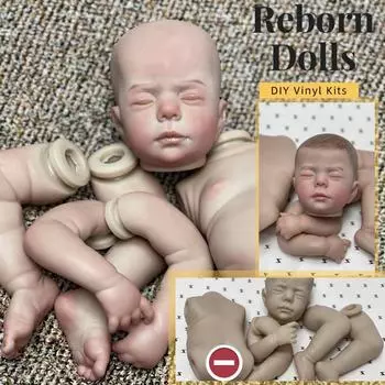 20-дюймовый мягкий виниловый комплект для девочек и мальчиков, неокрашенный/окрашенный, реалистичная кукла, нужно собрать самостоятельно, кукла «сделай сам» Unpainted Girl