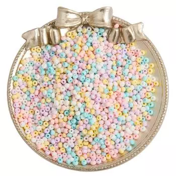 20 г 2 мм/3 мм миндальное печенье цвета матовый матовый польский стеклянный бисер для изготовления ювелирных изделий DIY аксессуары 2mm 1300pcs