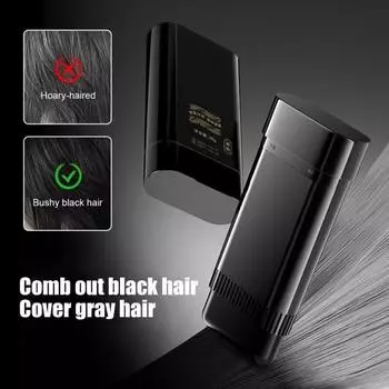 20 г 2-в-1 расческа для окрашивания волос, водостойкая, устойчивая к поту, одноразовая кисть для подкрашивания волос, временная коричневая черная краска для волос чёрный