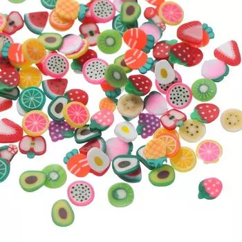 20 г 5 мм микс фруктов гриб полимерная глина ломтики посыпки мягкая глина шейкер для ногтей для DIY эпоксидная смола наполнители для ногтей материал 20g