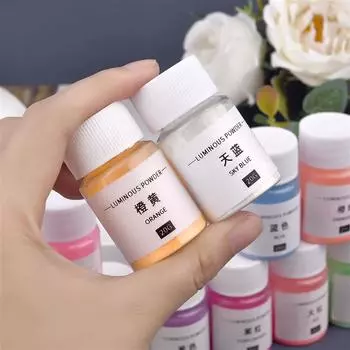 20 г/бутылка фосфоресцирующий натуральный слюдяной минеральный порошок мыло свеча эпоксидная смола краситель жемчуг DIY ювелирные изделия ремесла изготовление аксессуаров 20G зелёный