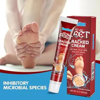 20 г крем от трещин быстро впитывается, удаляет омертвевшую кожу, натуральная потрескавшаяся кожа увлажняет потрескавшуюся кожу пяток, мазь для рук и ног 20g
