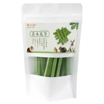 20 г Кролик Моляр Папайя Стебель Хомяки Шиншиллы Кролик Попугай Крыса Морская свинка Еда Закуски Чистка Зубов Лакомство Моляр Игрушка Для Жеваний зелёный