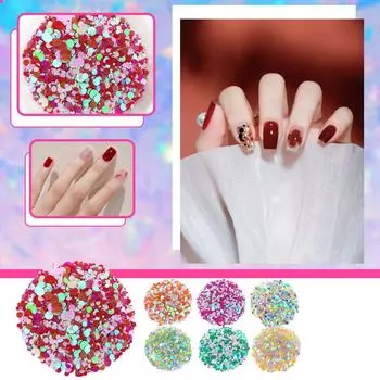 20 г, многоразмерные 1 мм, 2 мм, 3 мм, 4 мм, плоские круглые блестки для ногтей, наклейки для красоты ногтей, женские маникюрные блестки One Size темно-зеленого