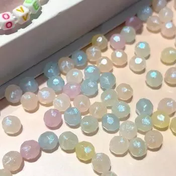 20 г/пакет 10 мм бусины русалки акриловые многогранные бусины для изготовления ювелирных изделий DIY браслет серьги ожерелье 10mm