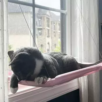 20 кг гамак для домашних кошек, подвесная кровать для кошек, домик для кошек, каркас для лазанья, солнечное сиденье на подоконнике, гнездо, опора для домашних животных, аксессуары чёрный