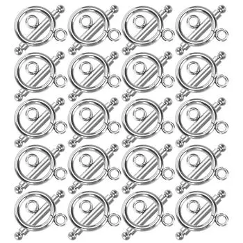 20 компл. браслетов с застежками из нержавеющей стали OT пряжка ожерелье DIY принадлежности для изготовления ювелирных изделий