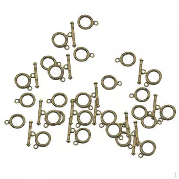 20 комплектов бронзовых крючков и браслет с застежкой-ожерельем