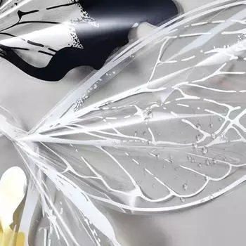 20 комплектов хрустальных бабочек, дизайн букета, упаковочная бумага, материалы для самостоятельного изготовления, водонепроницаемая бумага с крыльями бабочки, прозрачные принадлежности для фотографий 50-56cm чёрный