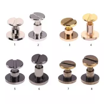 20 комплектов/мешок заклепок для гвоздей, медные заклепки для багажа, кожаные заклепки, практичные, портативные, многофункциональные, для творчества, ручной работы, для одежды, инструменты для творчества 5mm чёрный