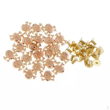 20 комплектов металлических круглых заклепок с одинарной крышкой, кожаных заклепок для рукоделия