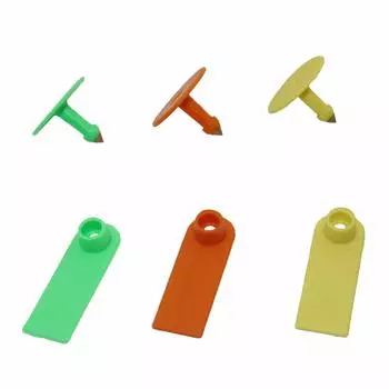 20 комплектов ушных бирок для животных, ушные вывески без слов, устройство для идентификации животных, устройство для кормления, ушные бирки для овец, свиней, крупного рогатого скота, сельскохозяйственное оборудование зелёный