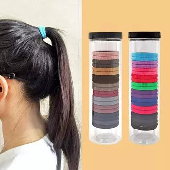 20 консервированных бесшовных резинок для волос с высоким конским хвостом, резинка для волос, женское полотенце, круглая высокая эластичная повязка на голову