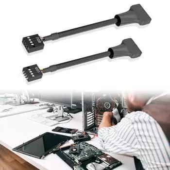 20-контактный 19-контактный USB 3.0 на 9-контактный USB 2.0 мужской женский материнская плата кабель адаптер шнур компьютерный кабель разъемы A