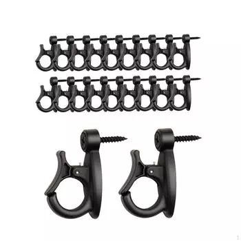 20 крючков для подвешивания светильников, простая установка, наружные винты для фестиваля музыки ветра в гараже