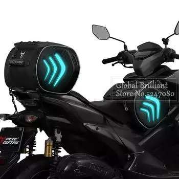 20 л мотоциклетная многофункциональная светящаяся сумка для педалей уличная гоночная имитация автомобиля большая вместимость заднее сиденье дорожная передняя сумка для хранения