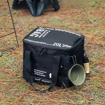 20 л органайзер для походной посуды, сумка для хранения набора посуды на открытом воздухе, противоударный газовый баллон, вместительные переносные сумки для пикника и инструментов хаки