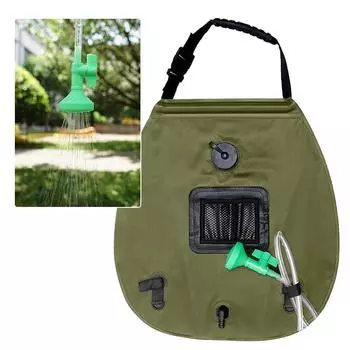 20 л Солнечный нагрев Походный душевой мешок для приключений на открытом воздухе