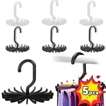 20-лапчатая вращающаяся на 360 градусов стойка для галстуков, органайзер для шарфов, шелковая вешалка для шарфов, многофункциональная стойка для хранения, держатель для ремня, аксессуары, новые 1PC