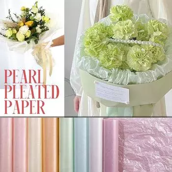 20 листов блестящей перламутровой крафт-бумаги, водонепроницаемая упаковочная бумага для цветов, бумага для самостоятельного изготовления свадебных букетов, подарочных коробок, упаковочная бумага
