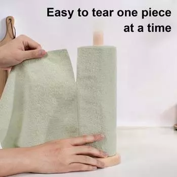 20 листов/рулон салфетки для уборки из микрофибры рулон многоразовые моющиеся тряпки отрывные кухонные 25cm синий
