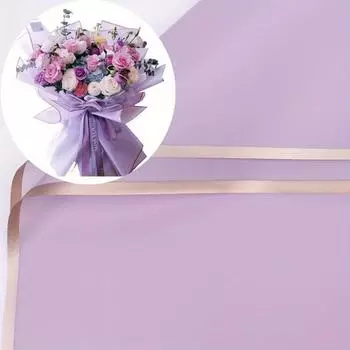 20 листов упаковочной бумаги с золотым краем для поделок своими руками и упаковки подарков фиолетовый