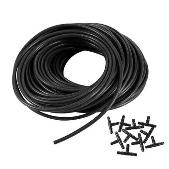 20 м 1/4 шланг и 10 шт. тройник садовый микро-капельный водопровод 4/7 мм трубки садоводство газон сельское хозяйство насадка для полива трубка Inner diameter 4mm