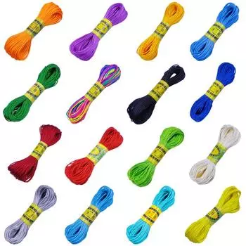 20 м 2 мм нейлоновый шнур для изготовления ювелирных изделий, ожерелье, веревка, красочный браслет из бисера, нить, аксессуары для самостоятельного изготовления темно-синий