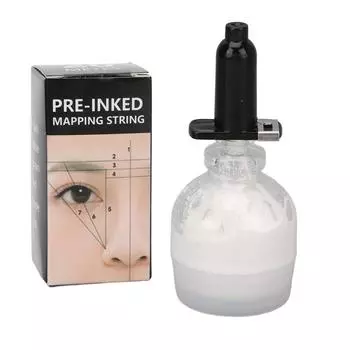 20 м нити для картирования бровей полуперманентная татуировка коробка с чернилами для картирования бровей для микроблейдинга белая белый