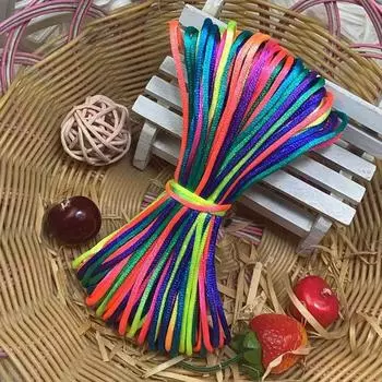 20 M No. 5 Chinese Knot Cord Red Rope Bracelet DIY Braid Rope Material Braiding String Carrying Strap Handmade Bracelet Braided Thread Colorful