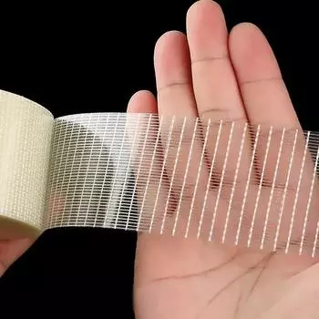 20 м прочная фиксирующая сетчатая лента прозрачная односторонняя клейкая лента сетка водонепроницаемая обвязка упаковочные ленты из стекловолокна 10mm&20M прозрачный