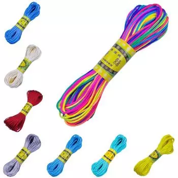 20 м/рулон 2 мм, нейлоновый шнур, китайский узел, шнур макраме, браслет, плетеная веревка, детали для ручного шитья arylide желтый