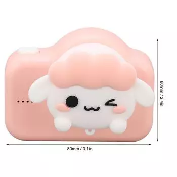 20-мегапиксельная детская HD-камера с фронтальной и тыльной стороны, 2 объектива, зарядка через USB, 600 мАч, портативная детская цифровая маленькая камера Little sheep