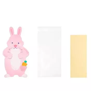 20 милых пасхальных открыток с животными и конфетами для обмена подарками, новые пасхальные поздравительные открытки, обмен подарками для учеников и классов, детские подарки, 20 шт. One Size розовый