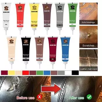 20 мл гель для ремонта кожи, автомобильное сиденье, диван, очиститель кожи от царапин, дополнительный ремонт, крем для восстановления цвета, паста для ремонта трещин 1PCS кофейный